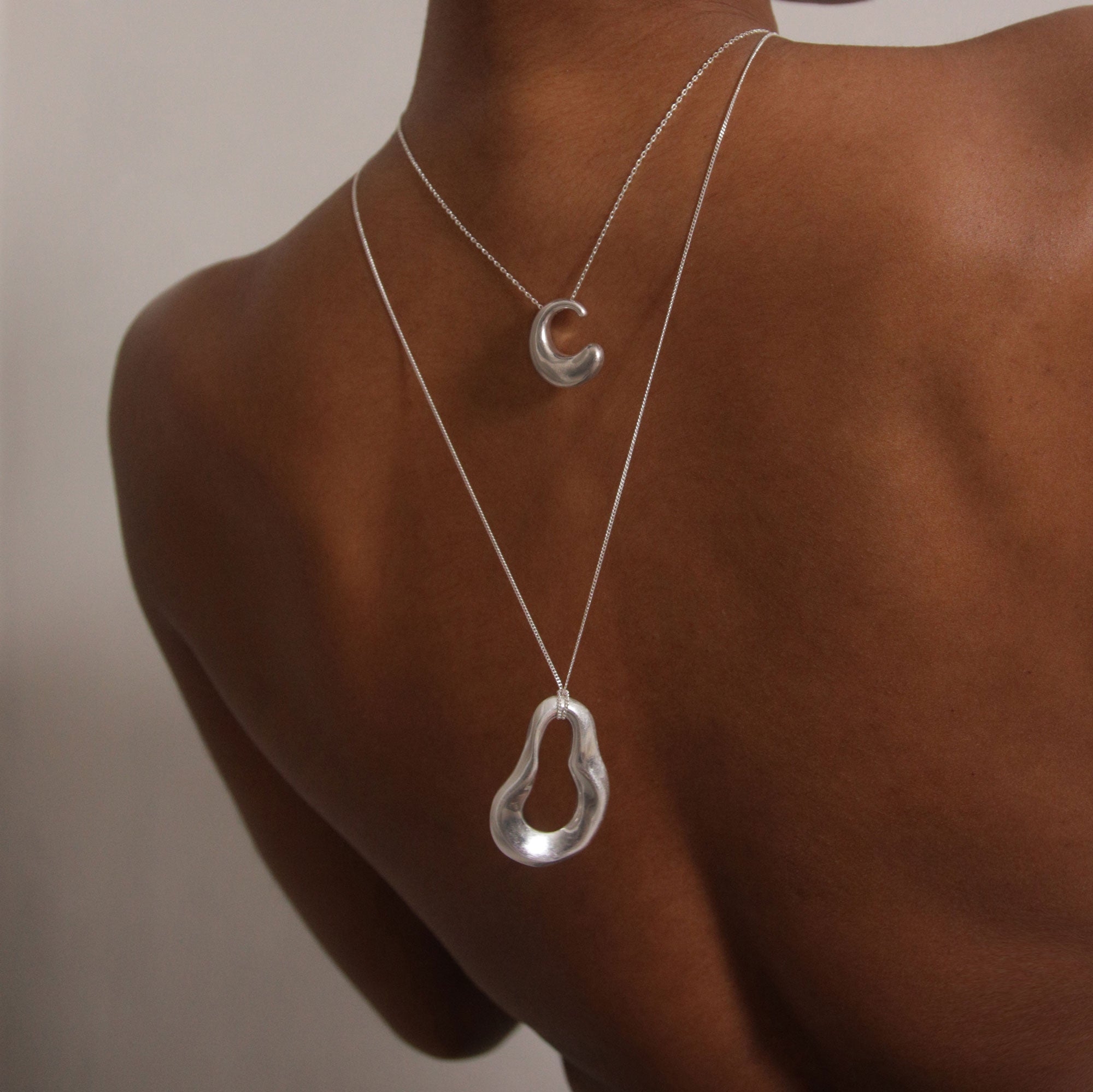Charlotte x YOJ Nova Wave Necklace in Silver