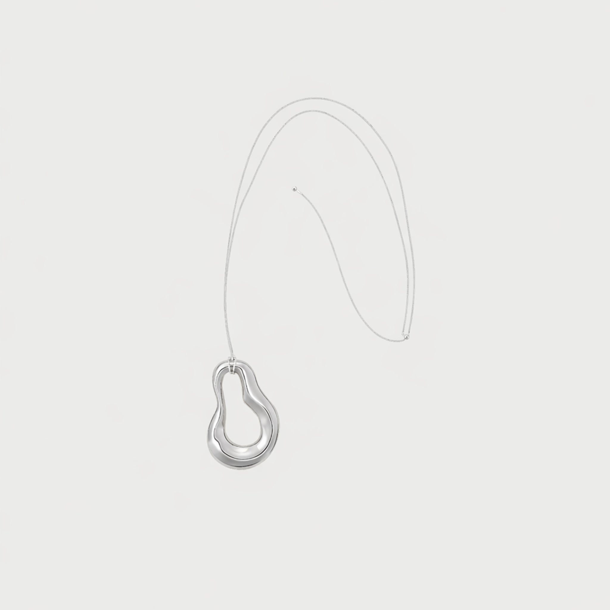 Charlotte x YOJ Nova Wave Necklace in Silver