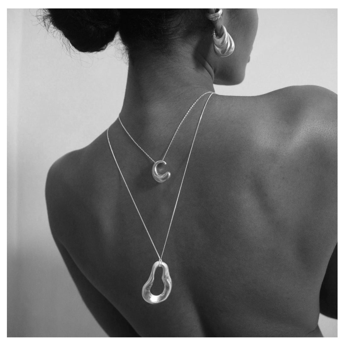 Charlotte x YOJ Nova Wave Necklace in Silver