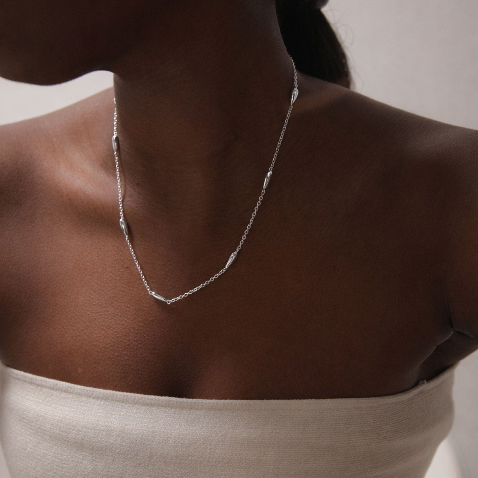 Charlotte x YOJ Eos Flow Necklace in Silver