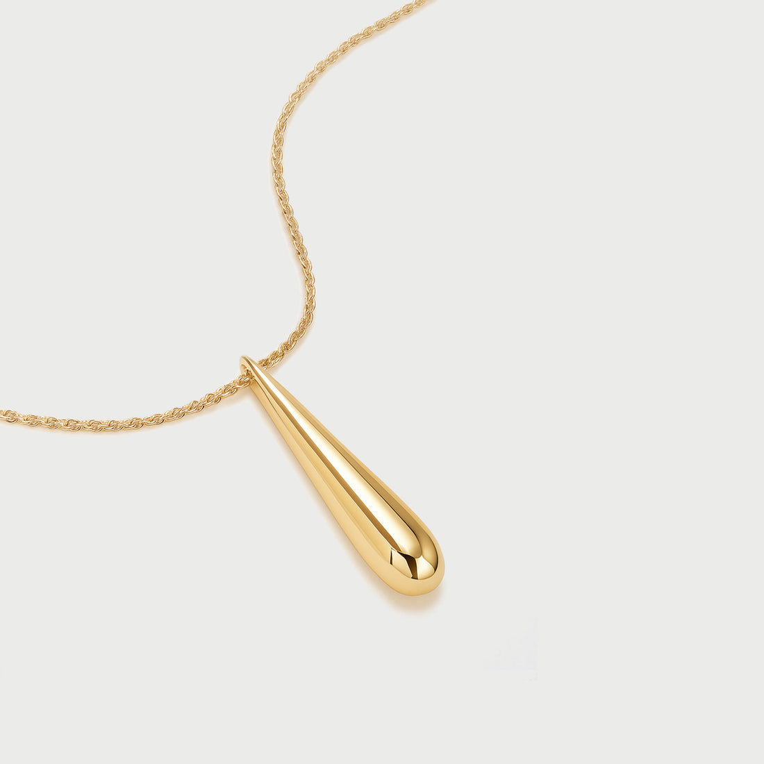 Charlotte x YOJ Eos Teardrop Necklace in Gold