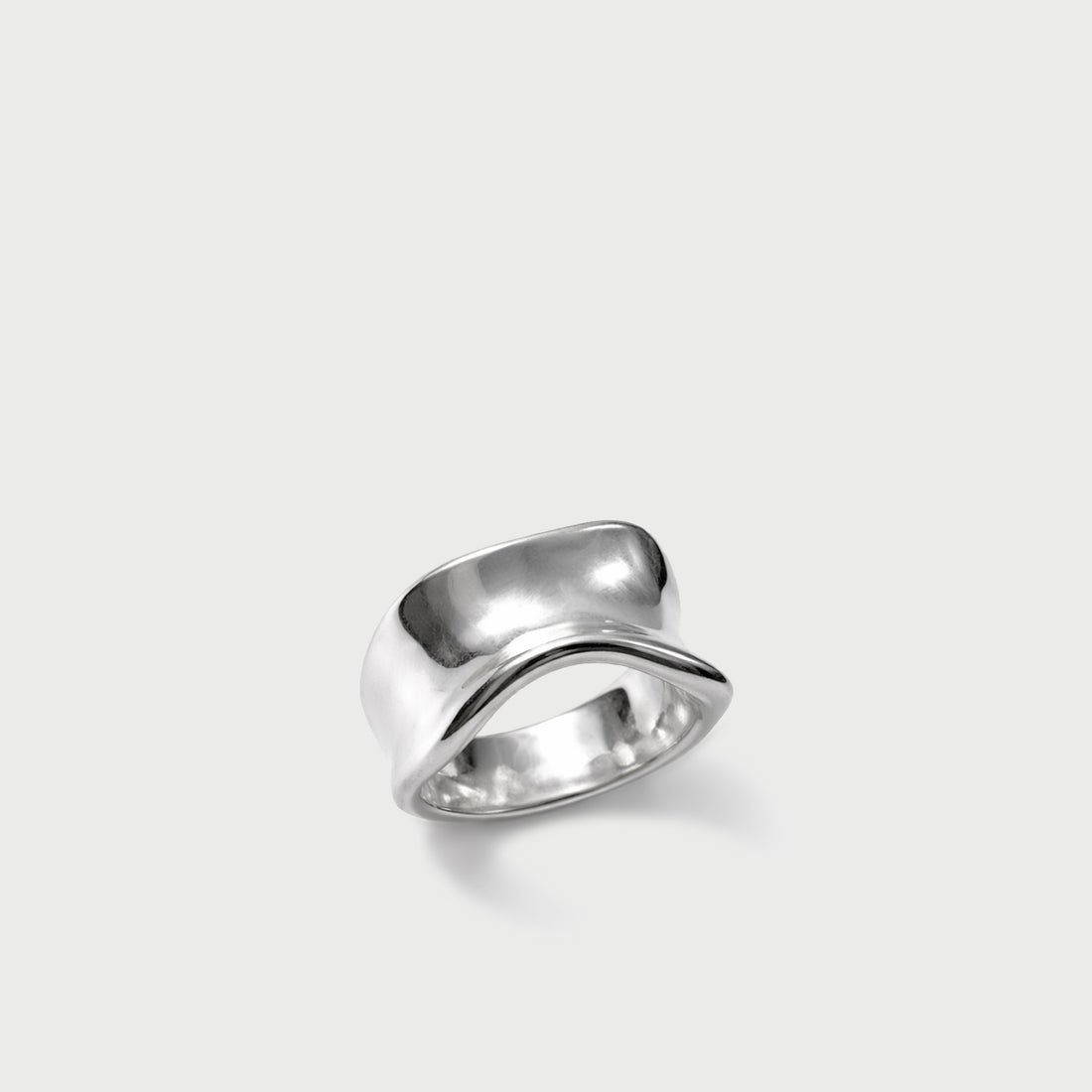 Charlotte x YOJ Molten Curve Ring in Silver