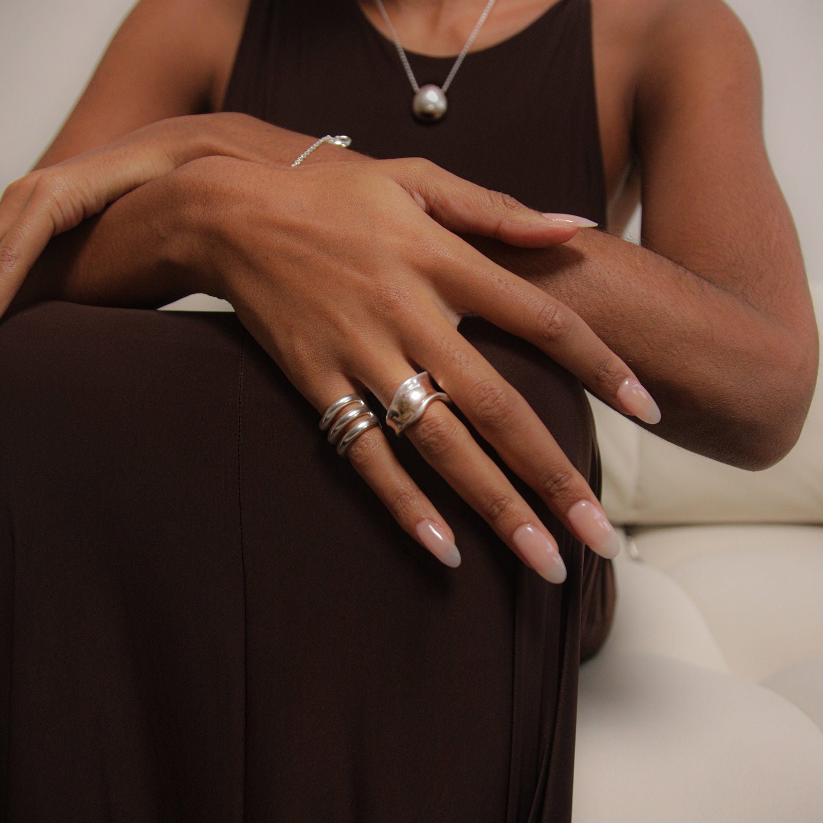 Charlotte x YOJ Arc Ring in Silver