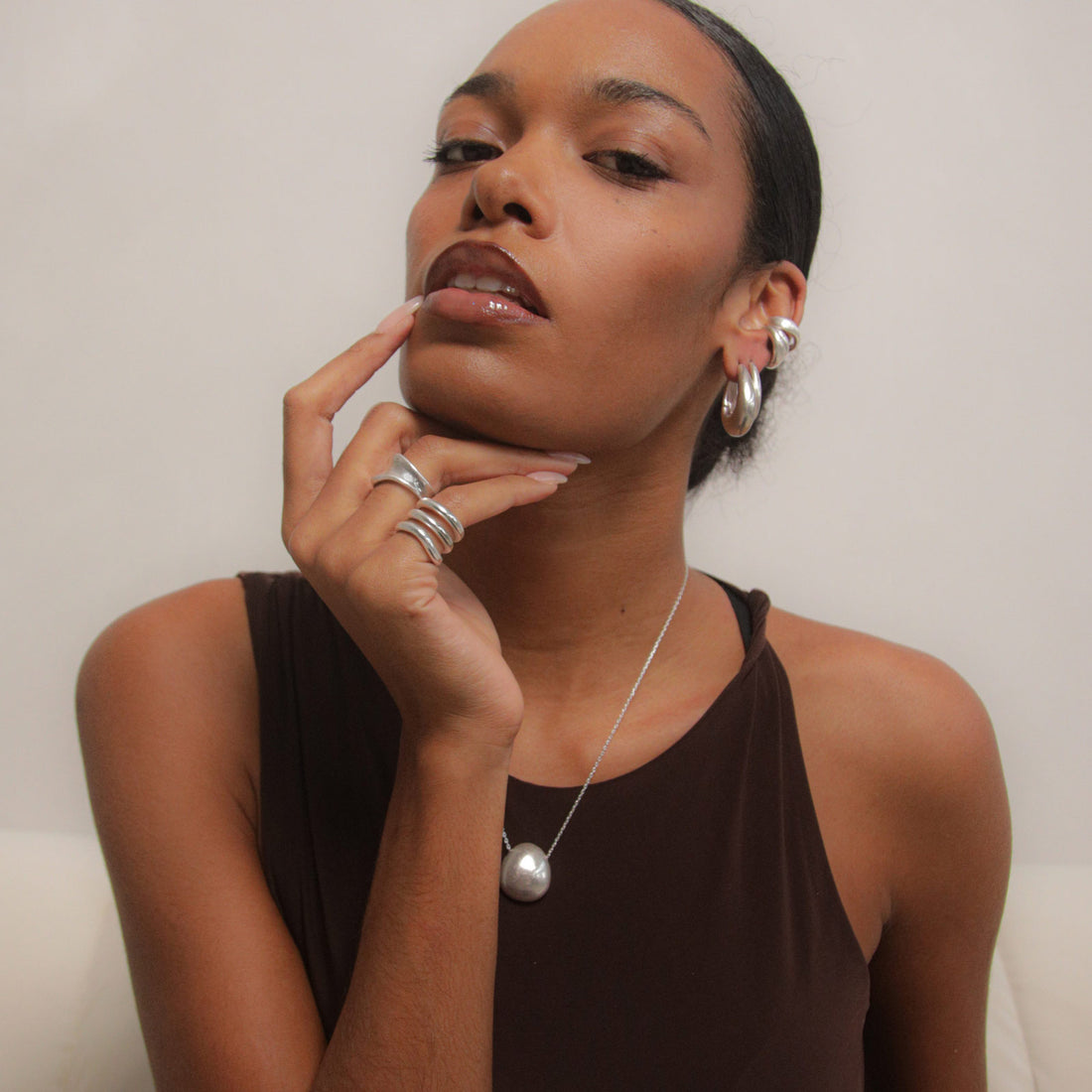 Charlotte x YOJ Arc Ring in Silver