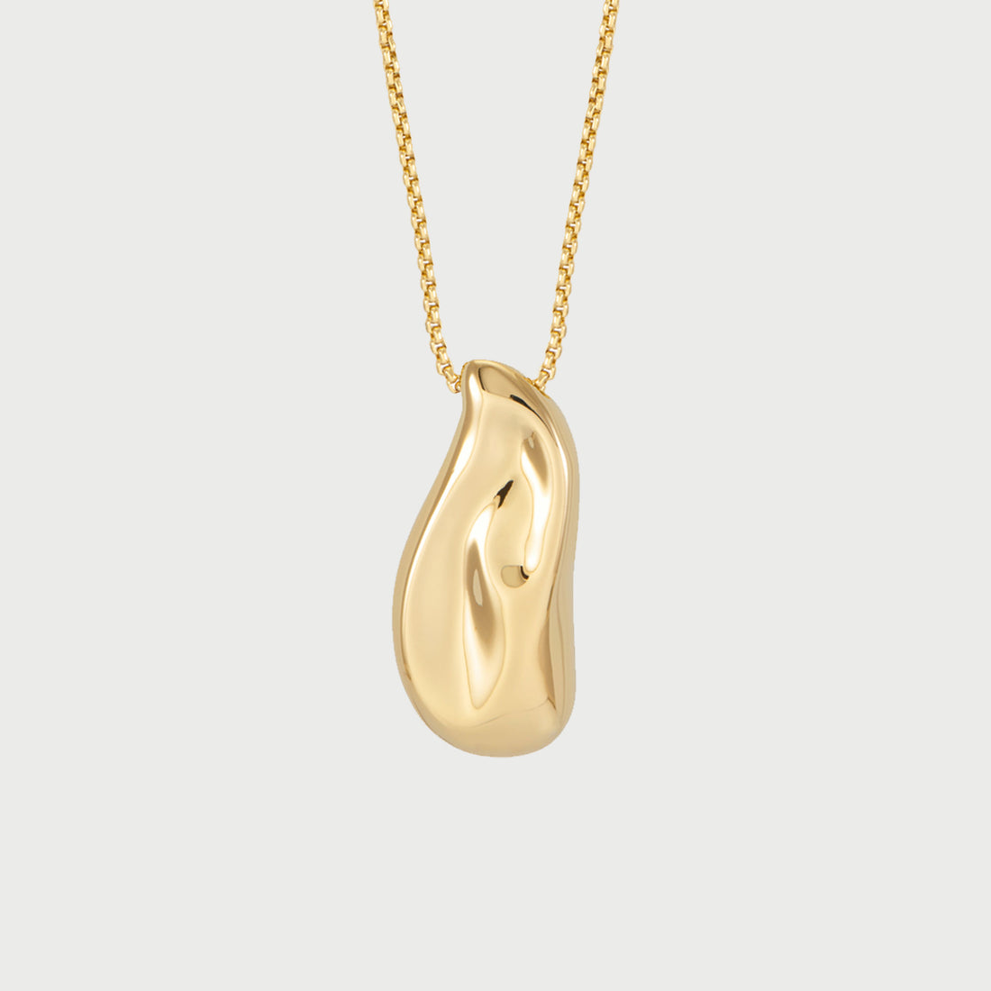 Perto Maxi Pendant Necklace in Gold