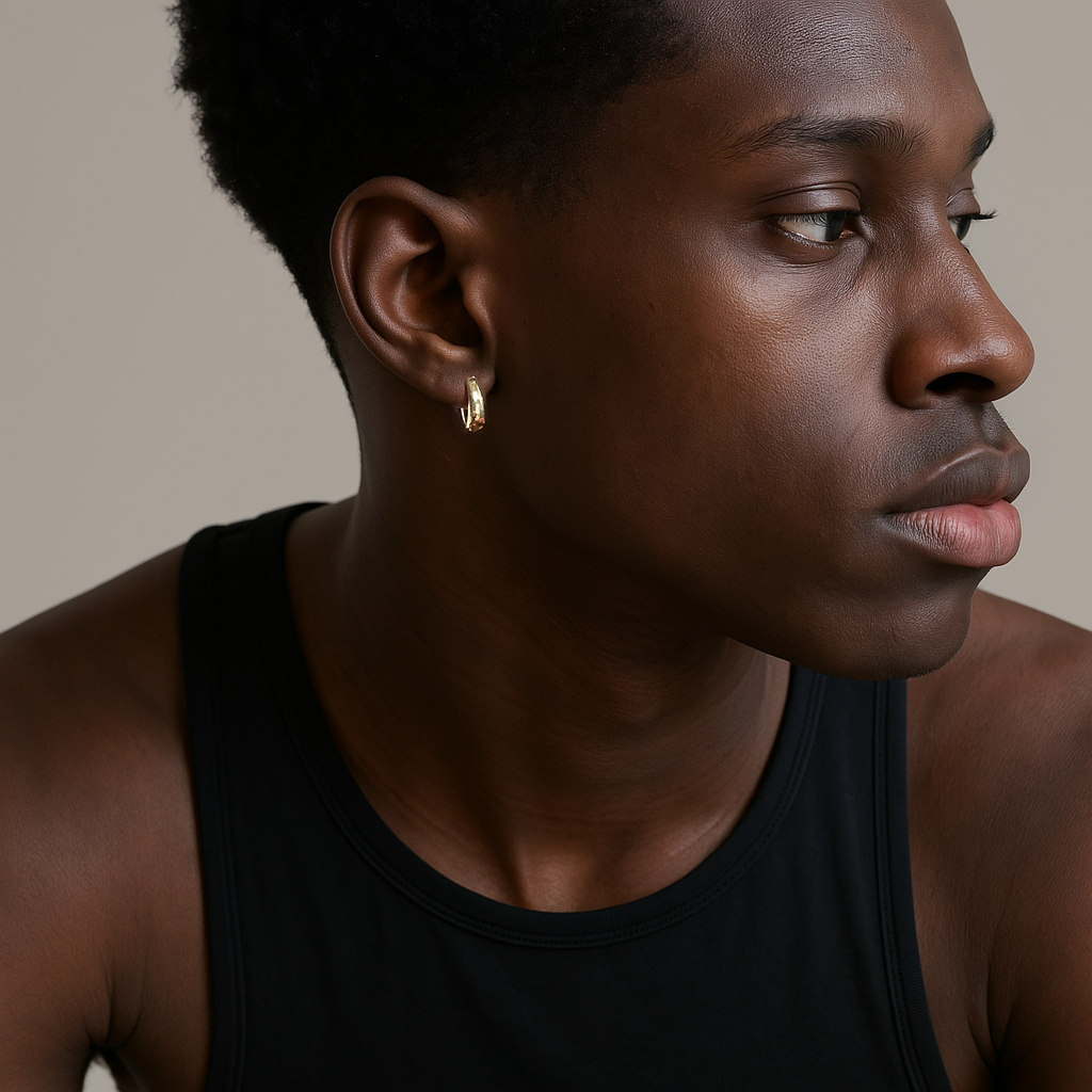 Pero Single Hoop Earring in Gold