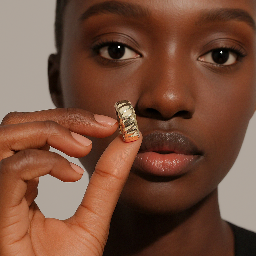 Amy Baquet Band Ring in Gold