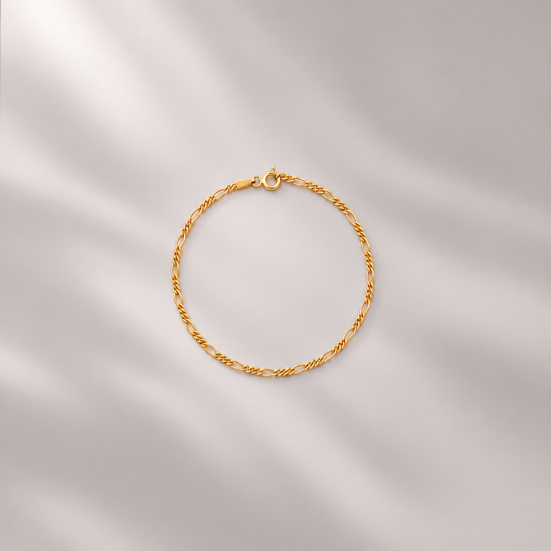 Slim Figaro Bracelet in Gold