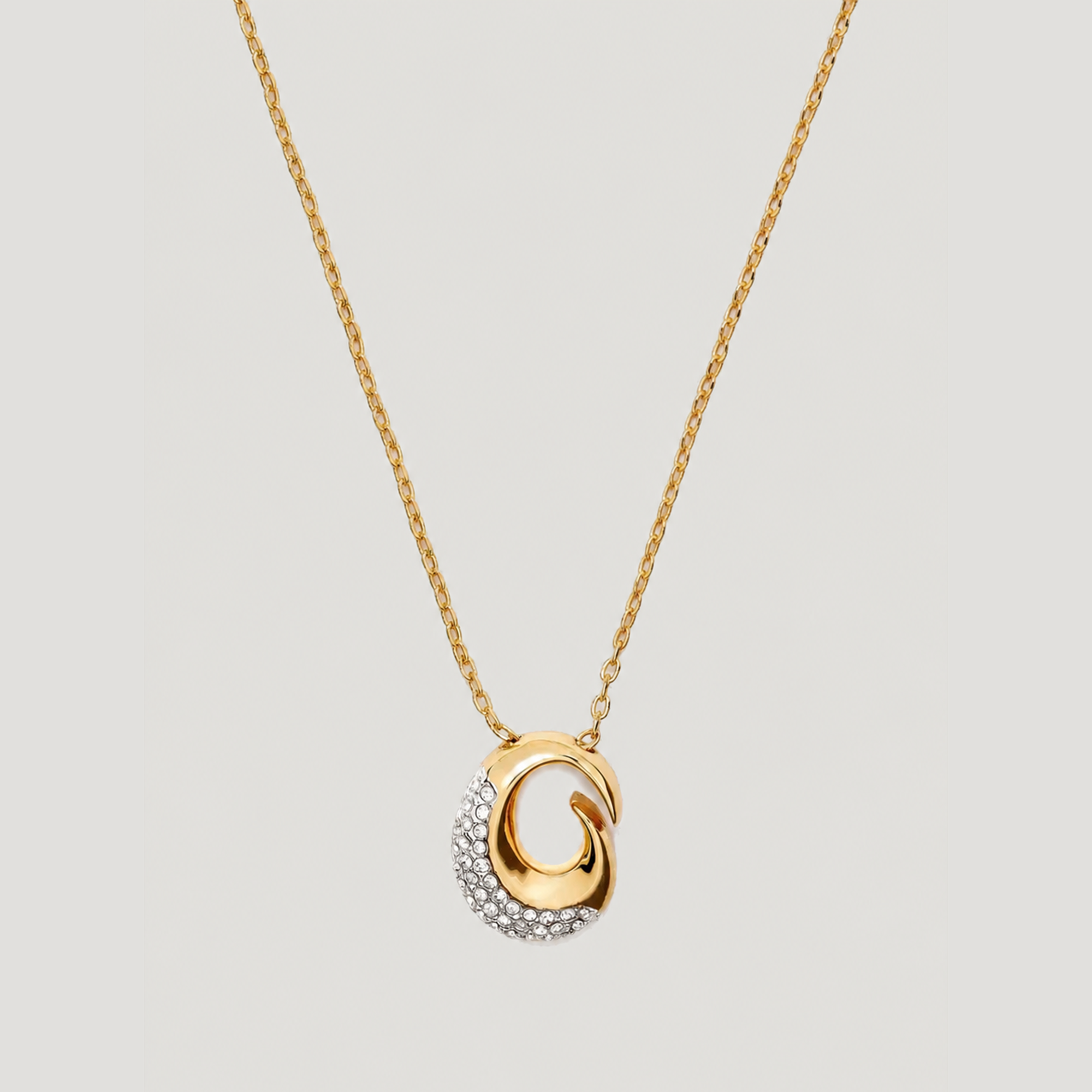 Insignia Pave Necklace in Gold by YOJ