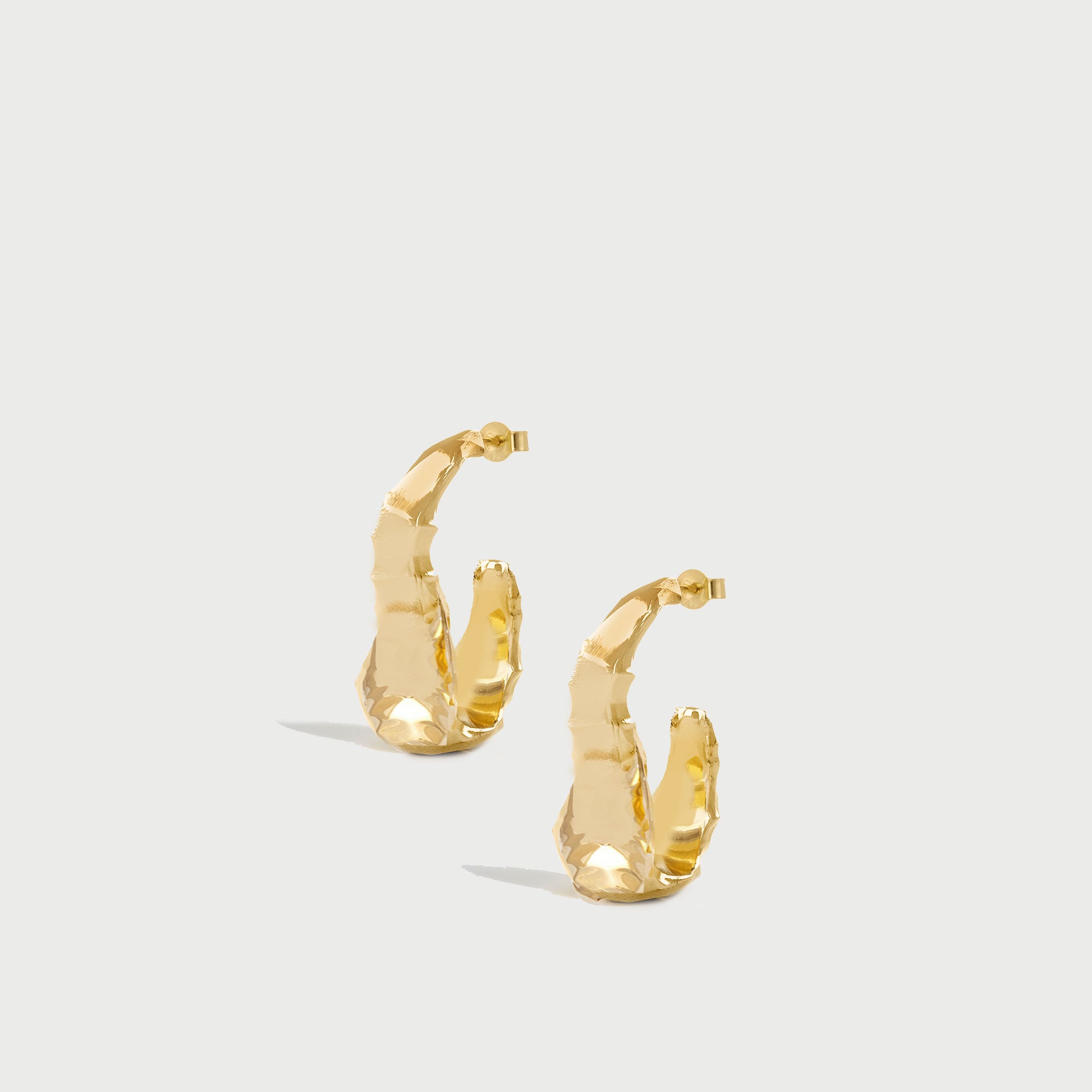 Bua Midi Hoop Earrings in Gold