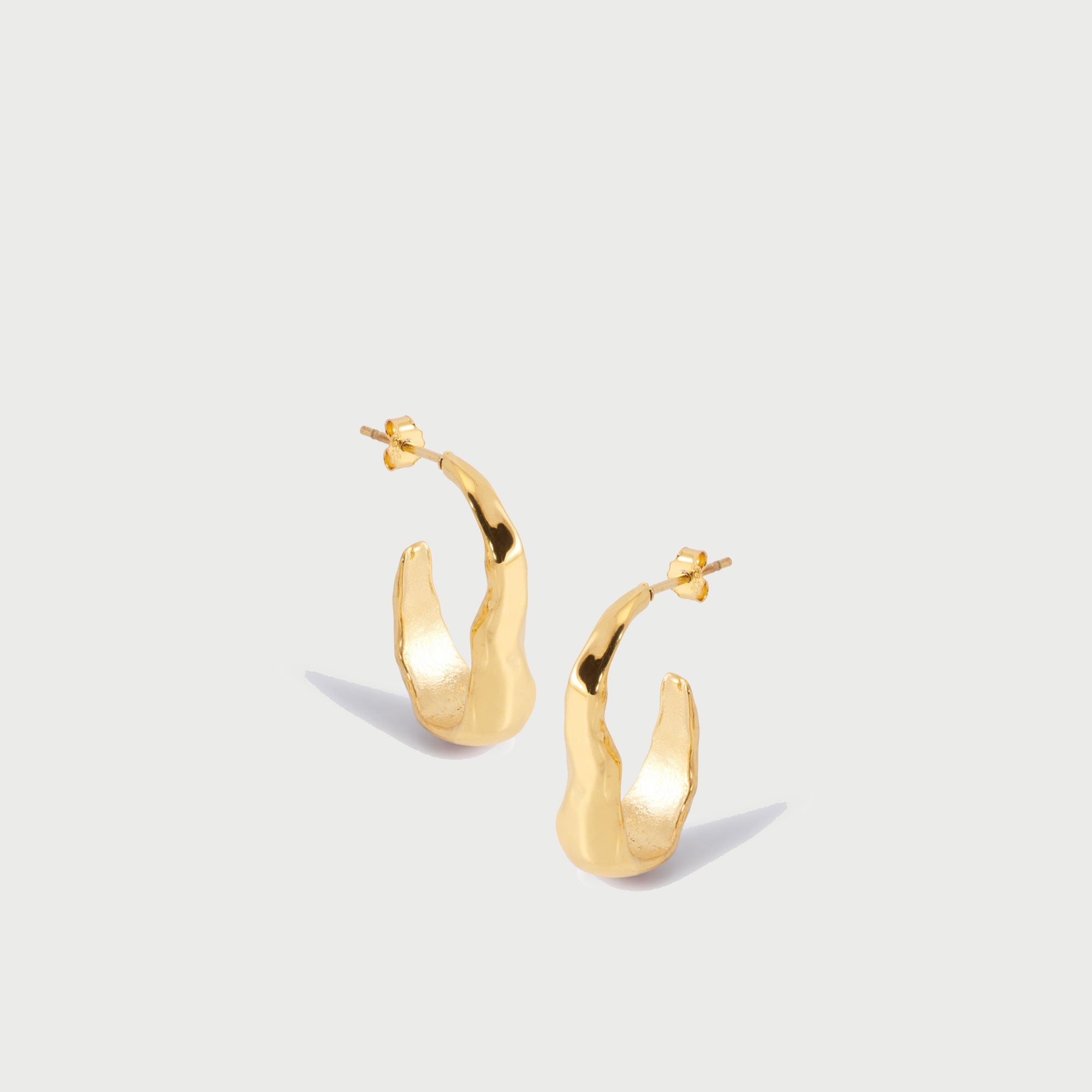 Bua Midi Hoop Earrings in Gold