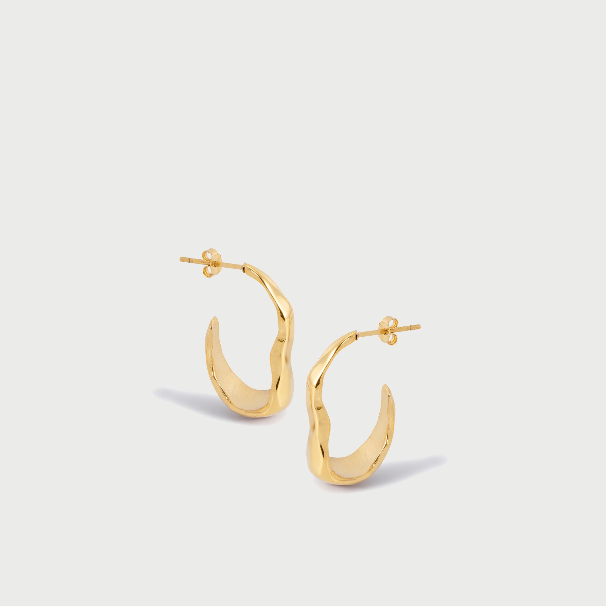 Bua Midi Hoop Earrings in Gold
