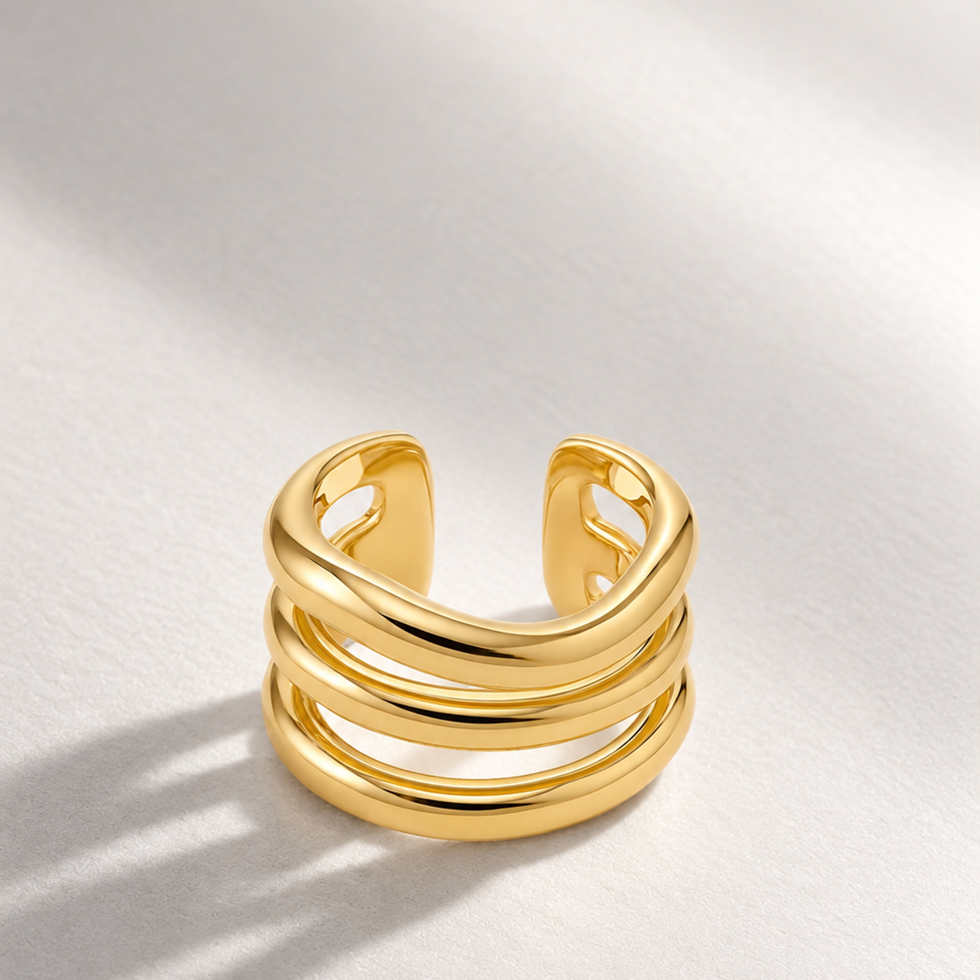 Arc Ring in Gold