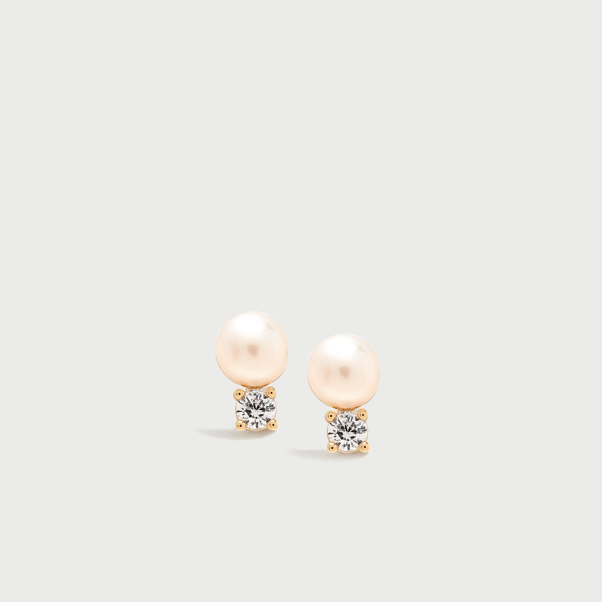 POTOSKA x YOJ Perto Pearl Stud Earring in Gold