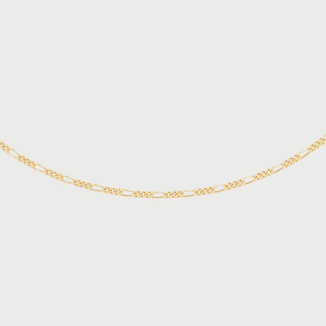 Figaro Slim Choker Necklace in Gold