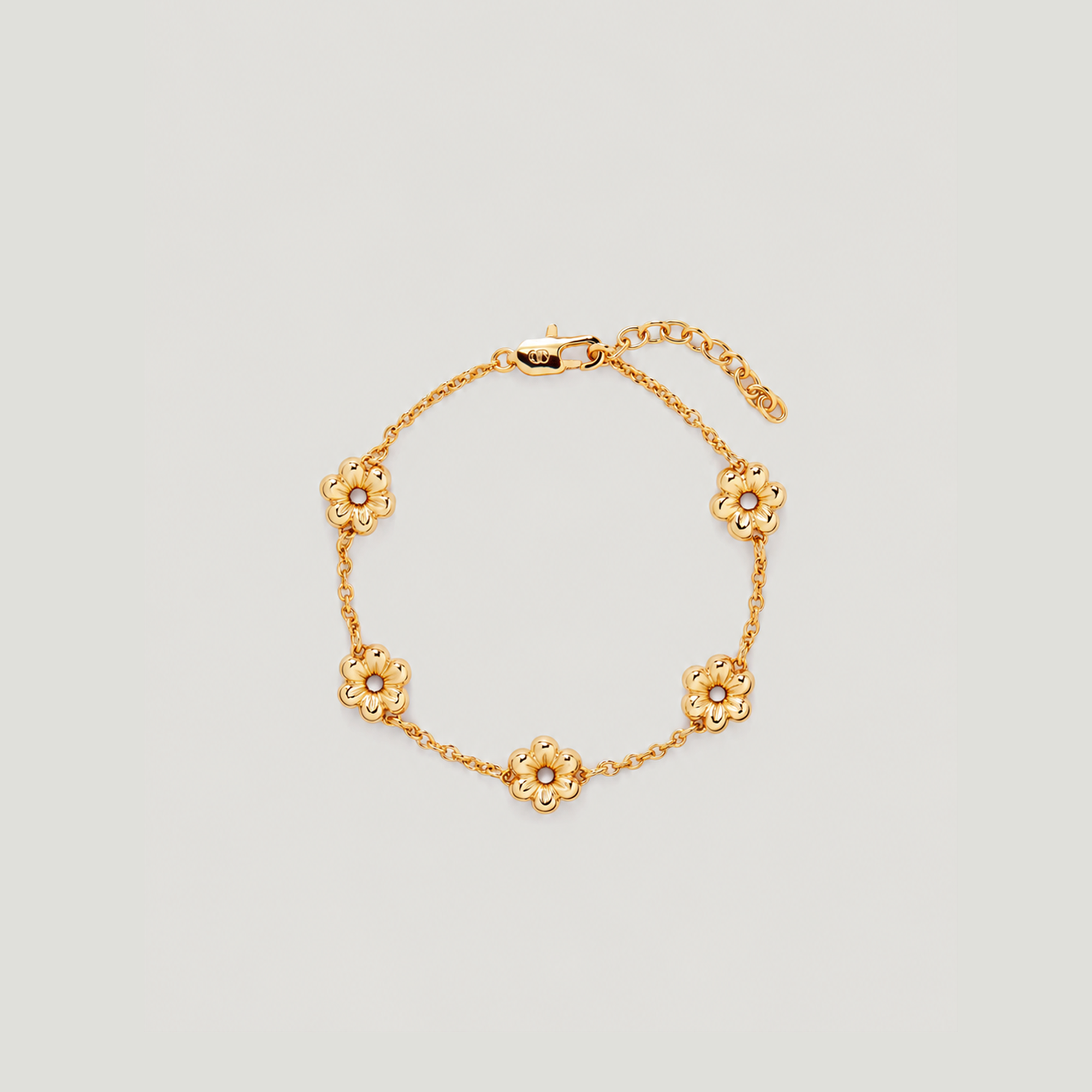 LULO MULTI FLOWER BRACELET IN GOLD