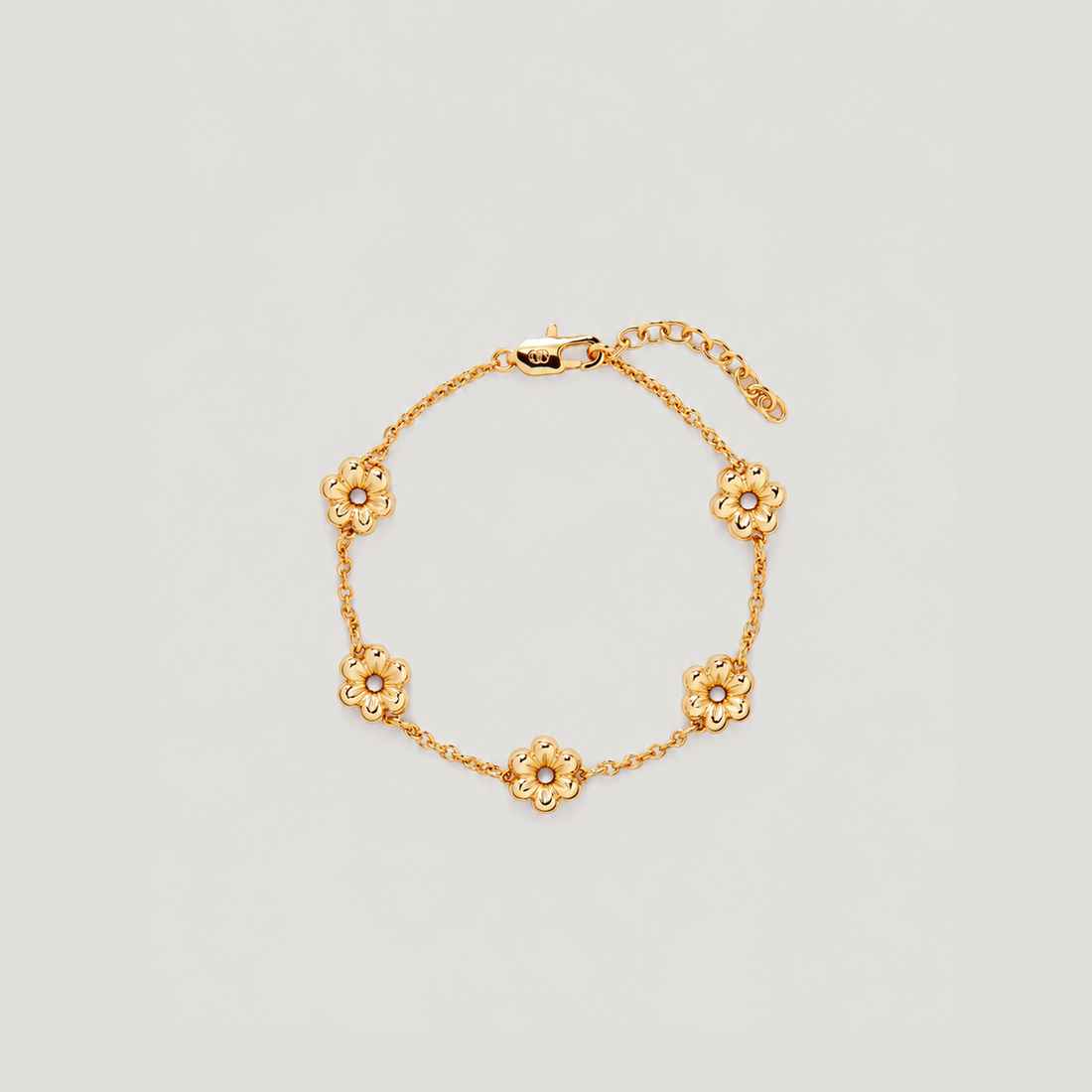 LULO MULTI FLOWER BRACELET IN GOLD