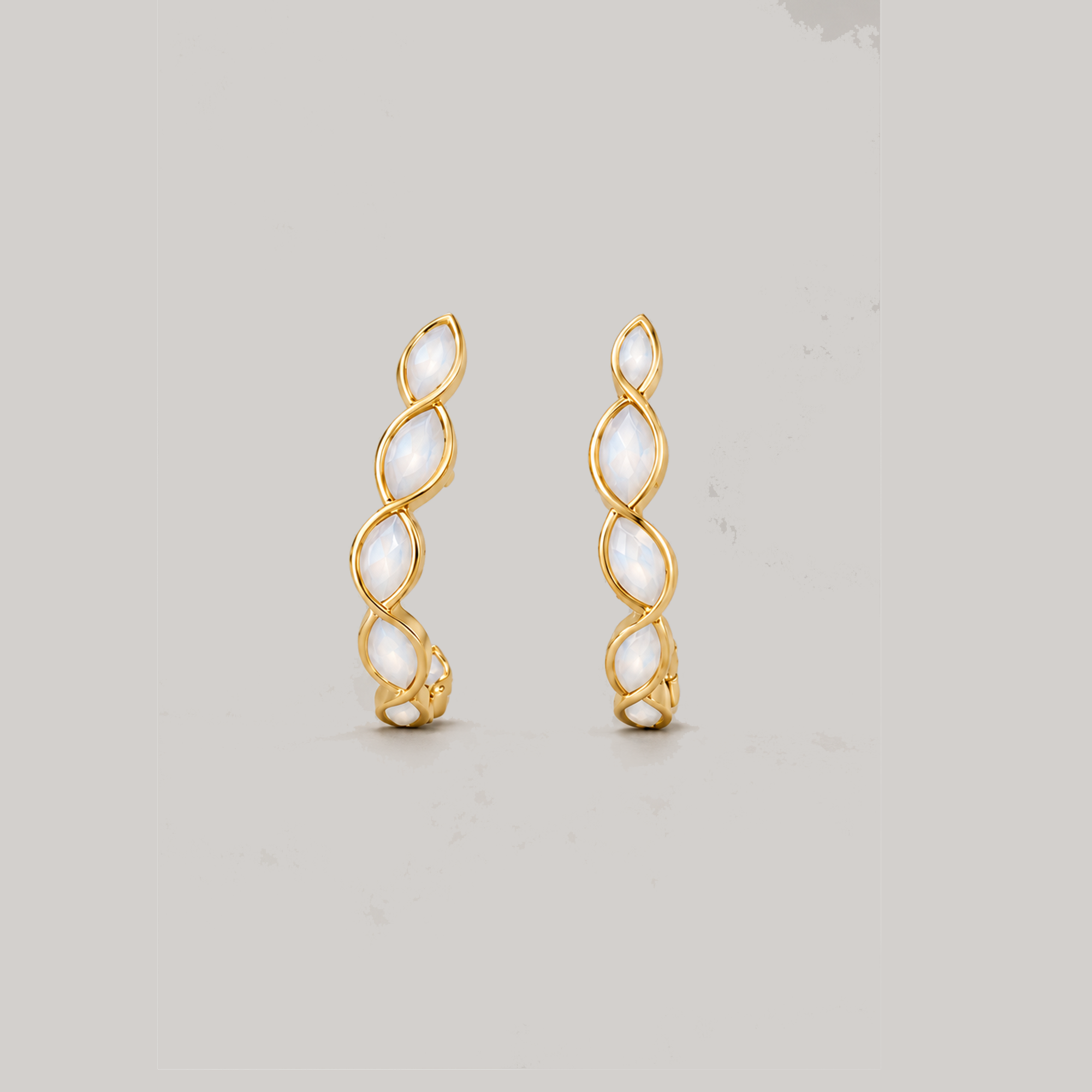 Marco Mini Drop Earrings In Gold & Crystals