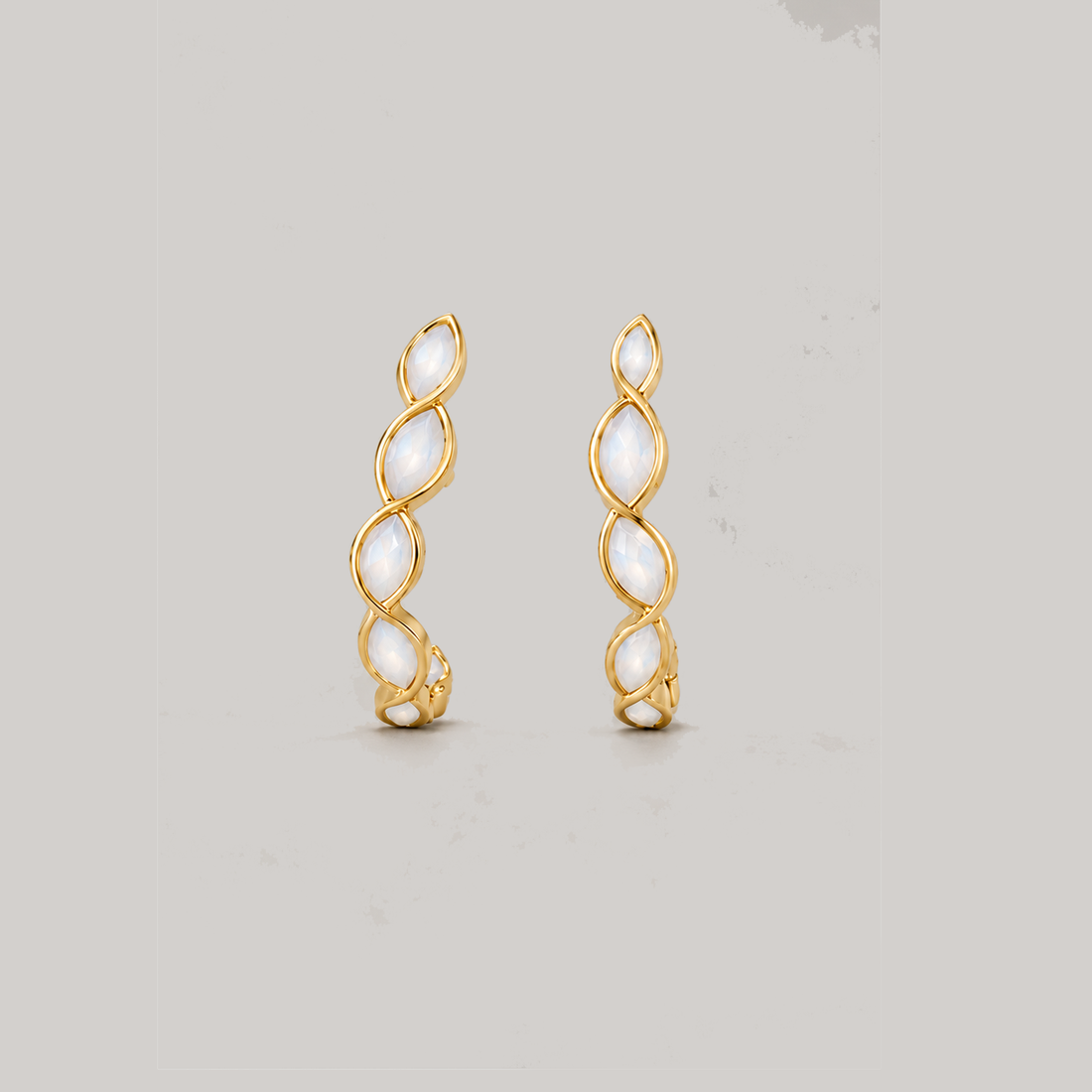 Marco Mini Drop Earrings In Gold & Crystals