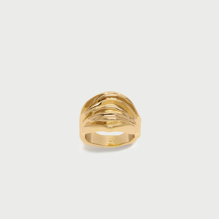 Veva Maxi Ring in Gold