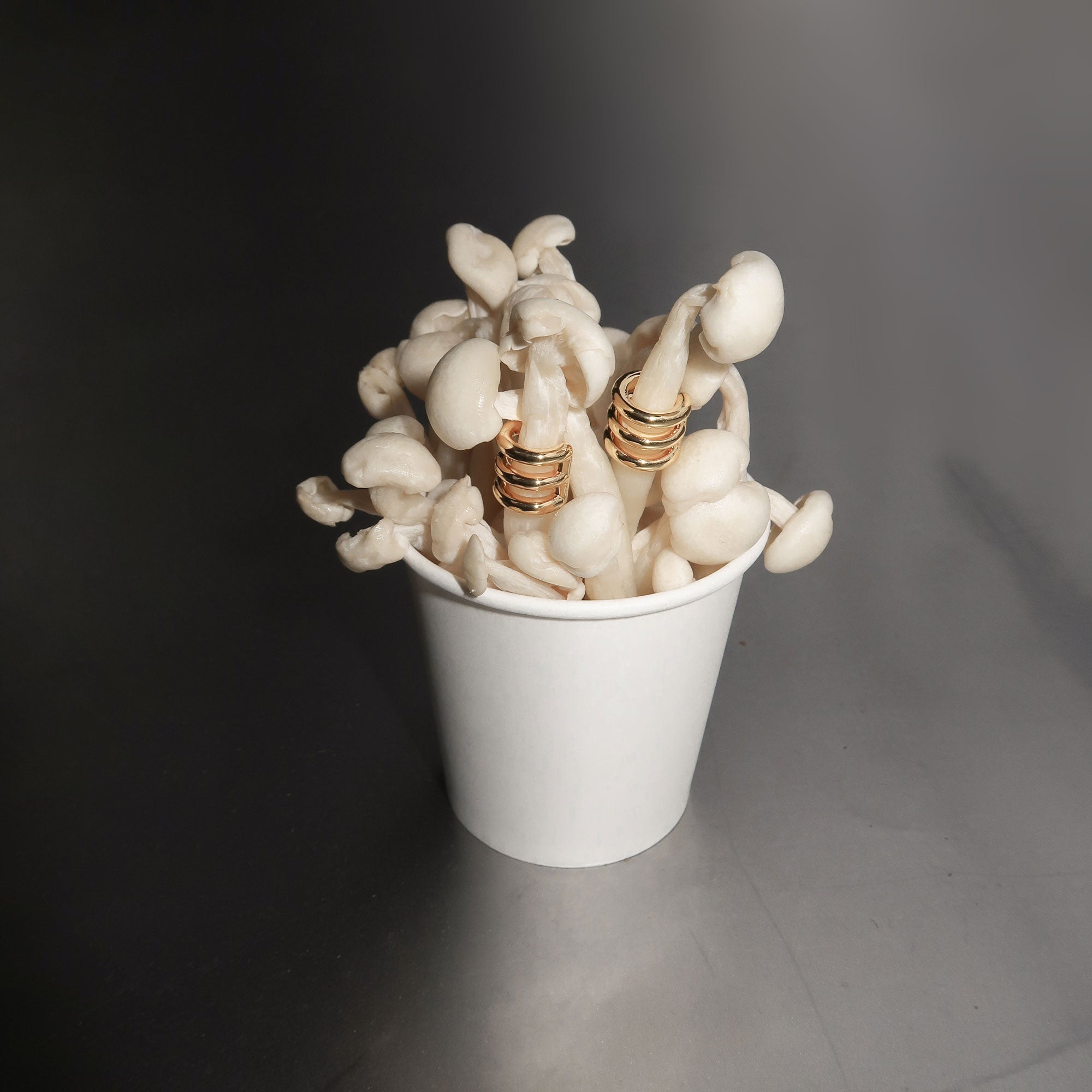 Single Mini Huggie in Gold