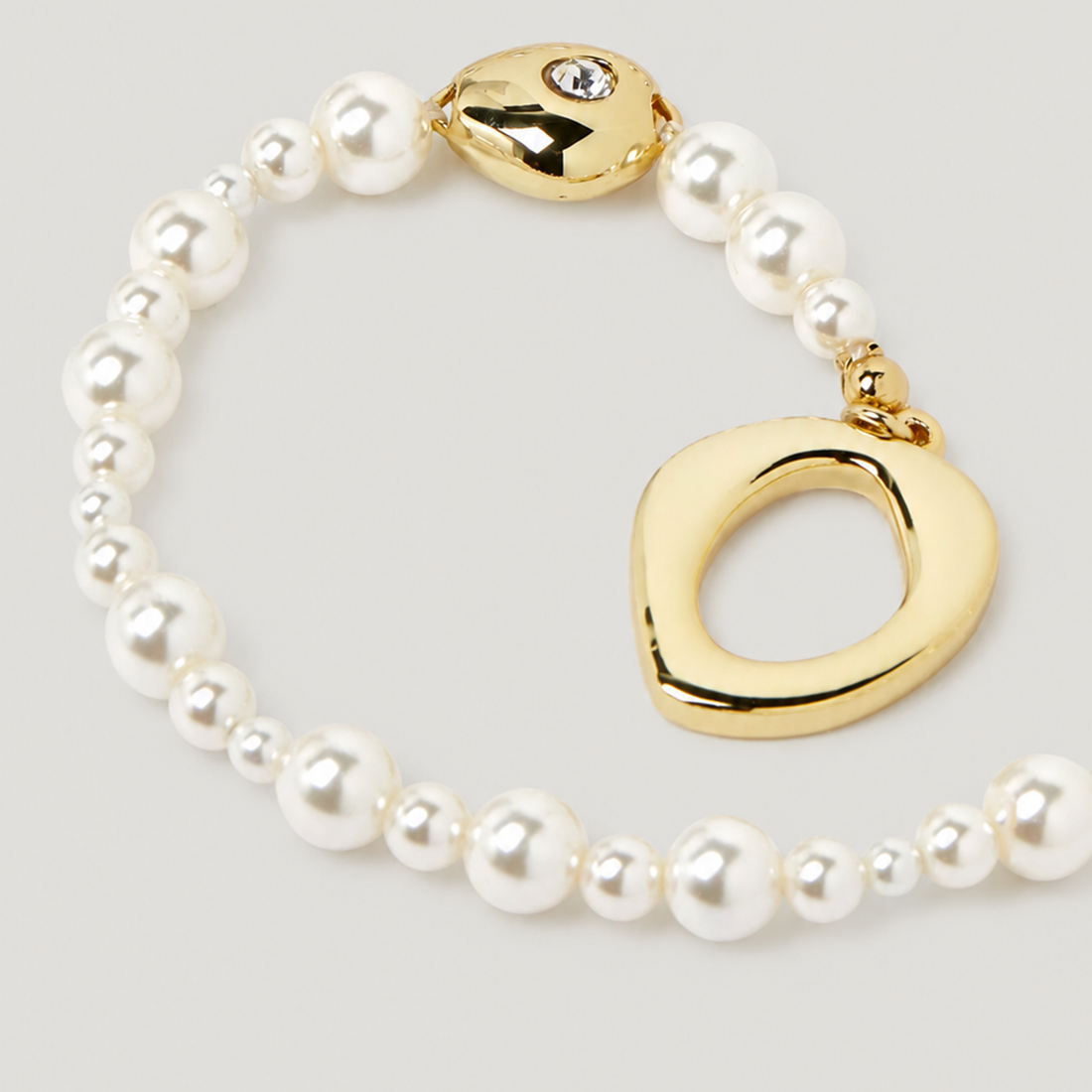 VERLO PEARL BEADED NECKLACE IN GOLD & PEARLS