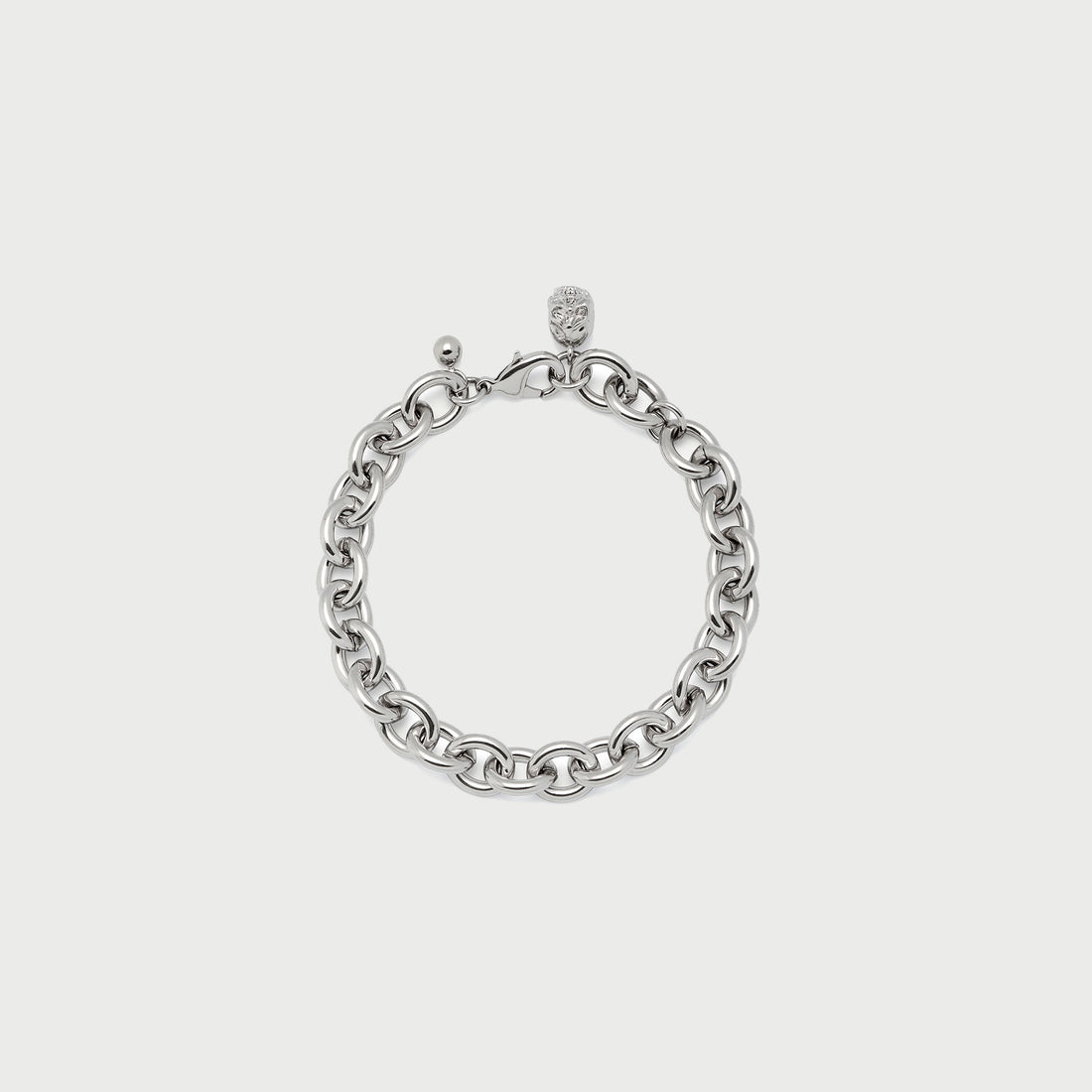 Scream Curb Bracelet in Silver