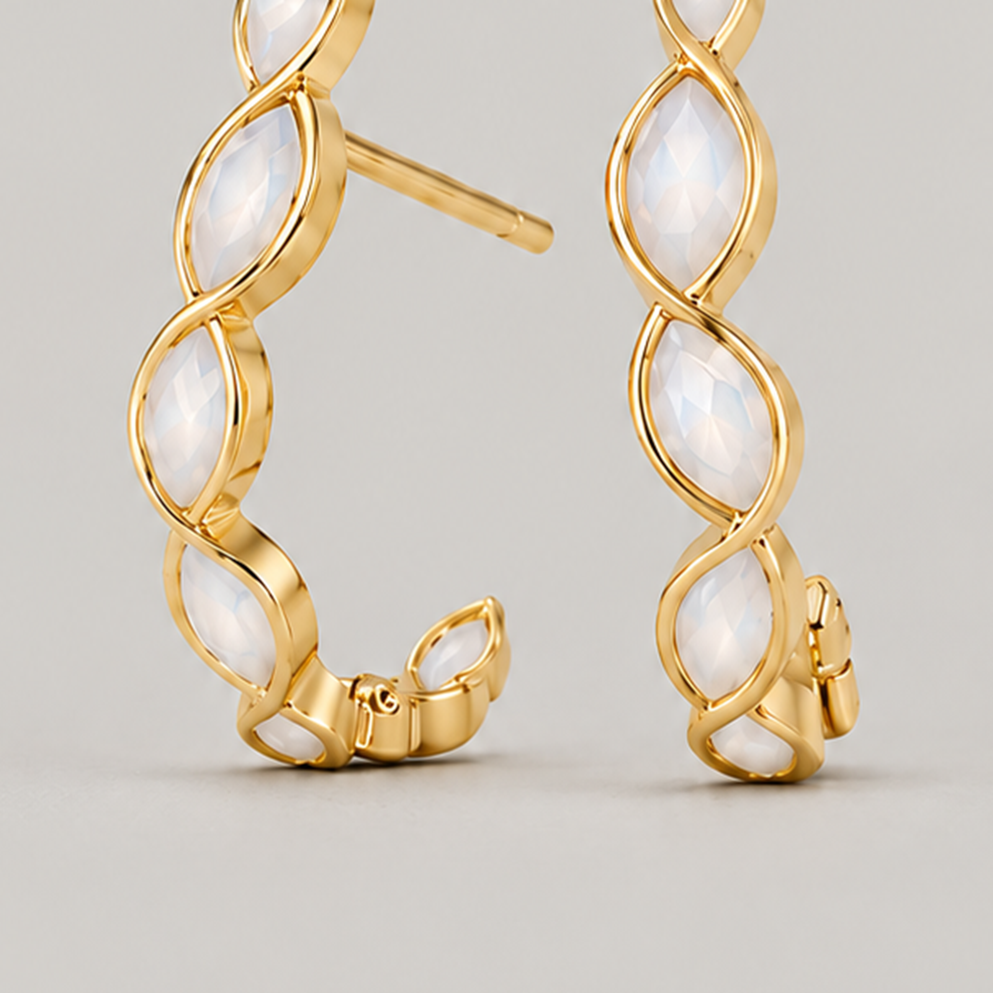Marco Mini Drop Earrings In Gold & Crystals