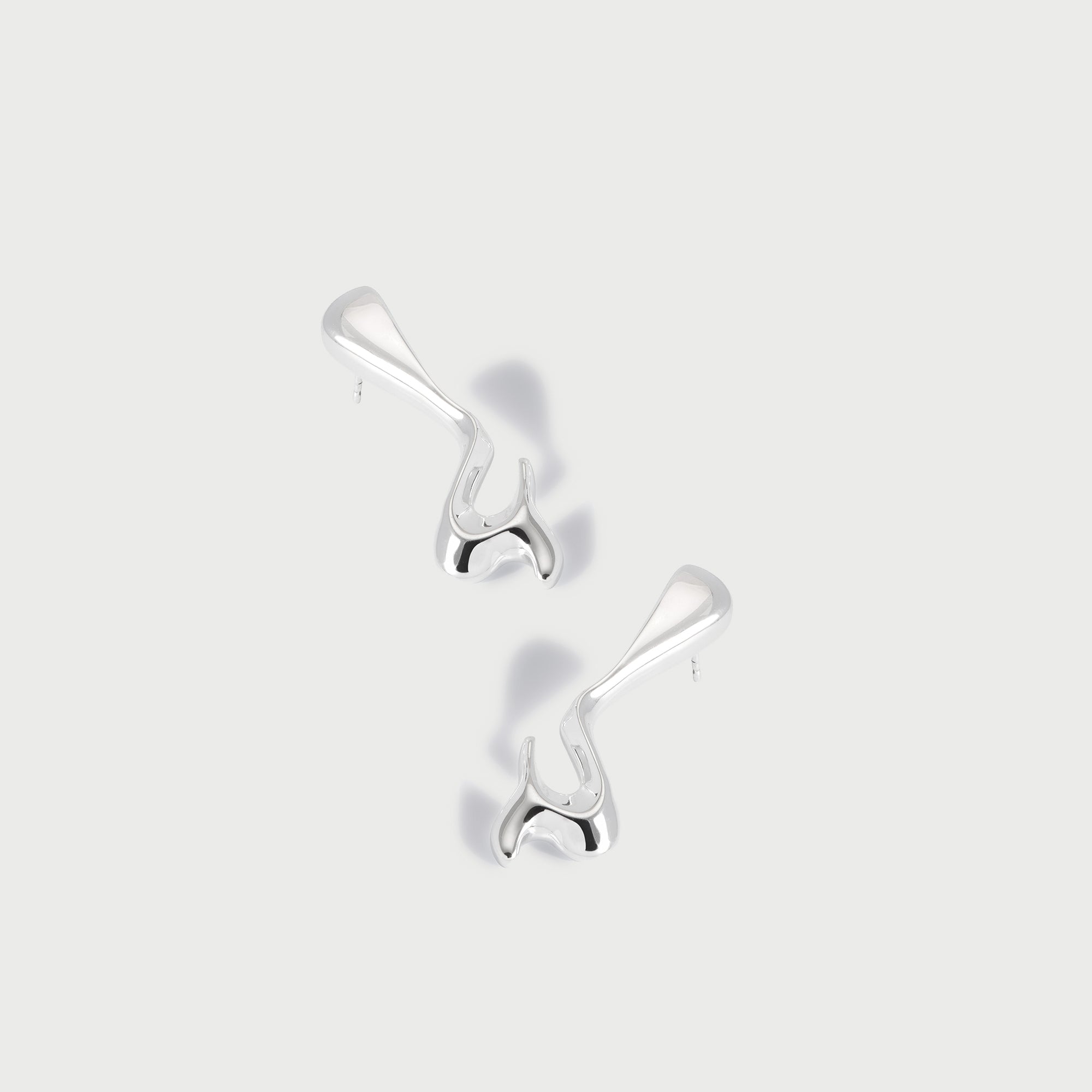 POTOSKA x YOJ Avro Drop Stud Earrings in Silver