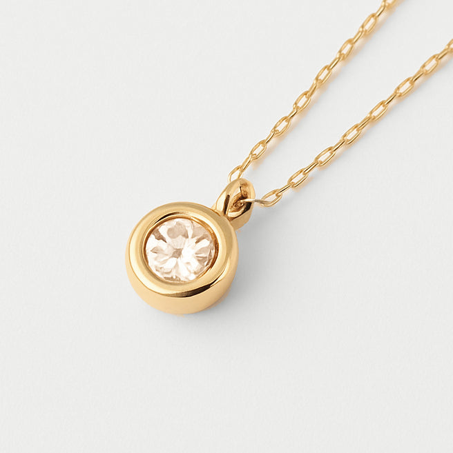 14ct Yellow Gold Diamond Necklace