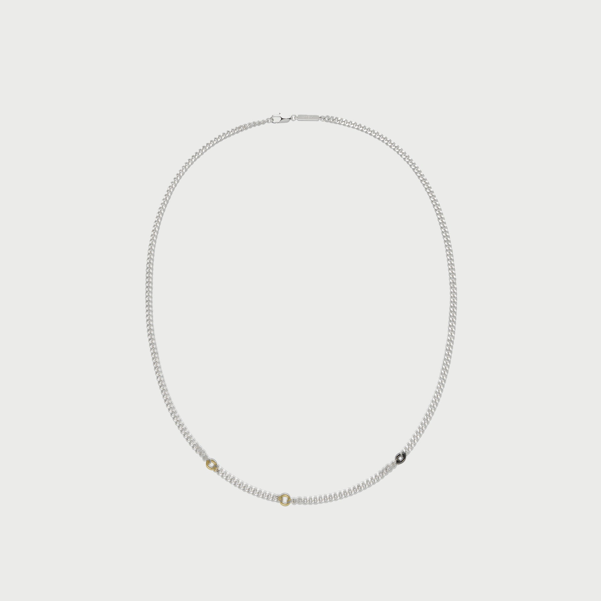 Link Necklace in Silver and Gold