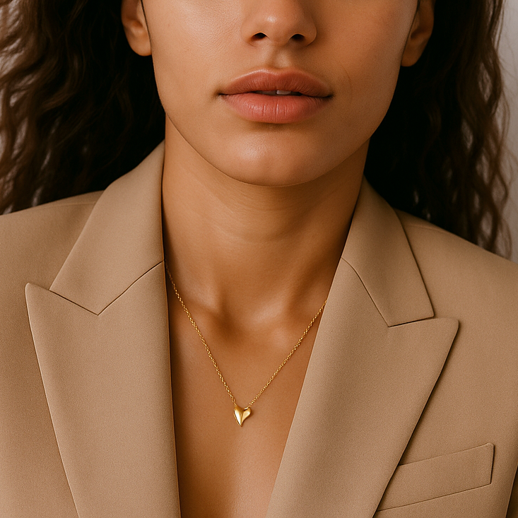 14ct Yellow Gold Loff Mini Heart Necklace