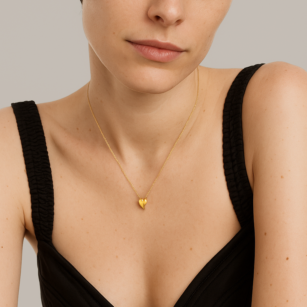 14ct Yellow Gold Loff Mini Heart Necklace