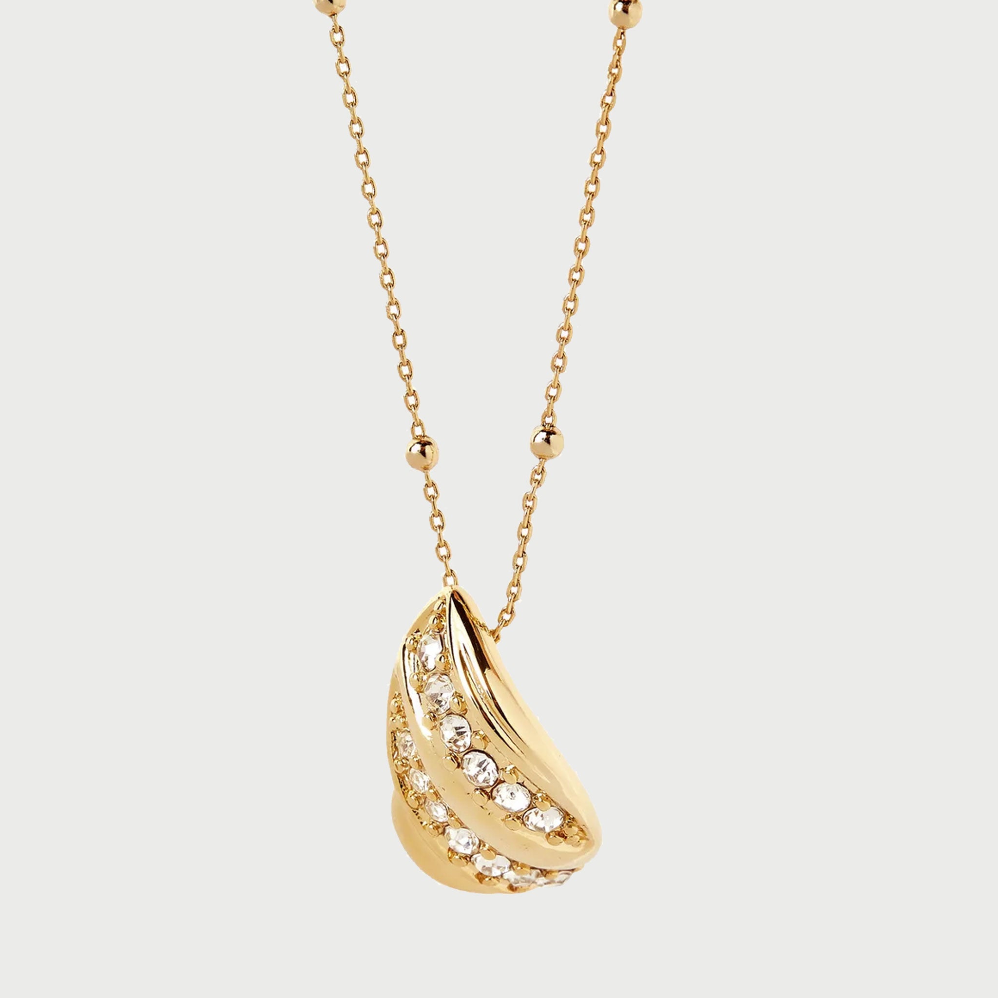 Twerto Mini Necklace In Gold & Crystals
