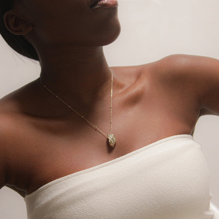 Twerto Mini Necklace In Gold & Crystals