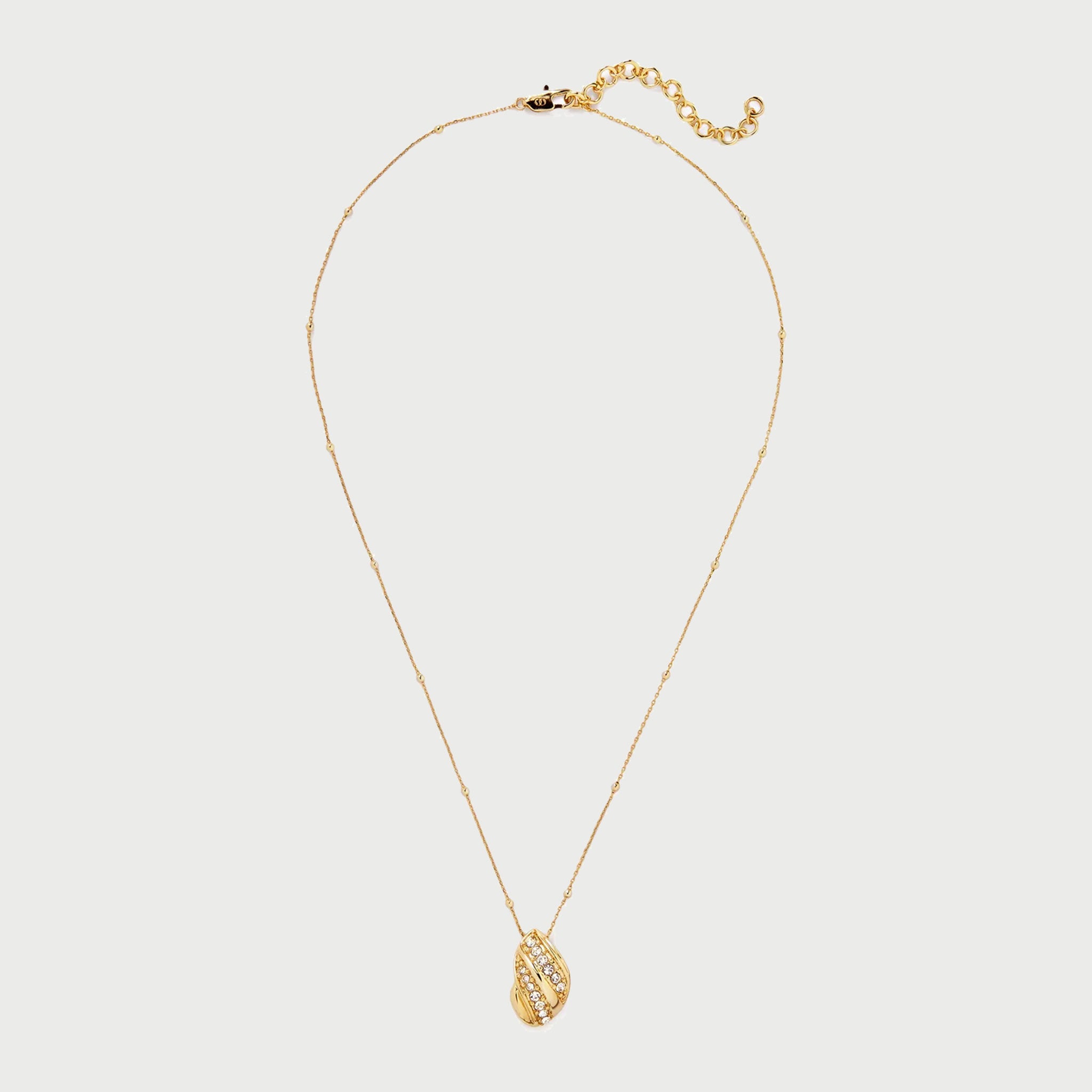 Twerto Mini Necklace In Gold & Crystals