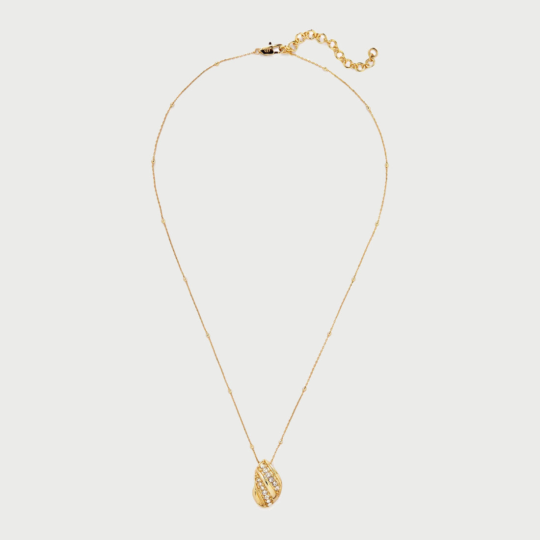 Twerto Mini Necklace In Gold & Crystals
