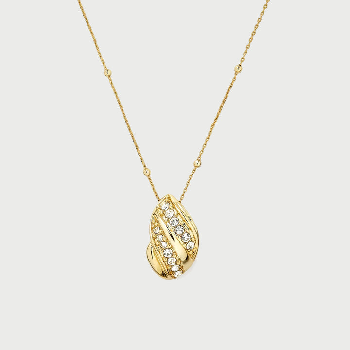 Twerto Mini Necklace In Gold & Crystals