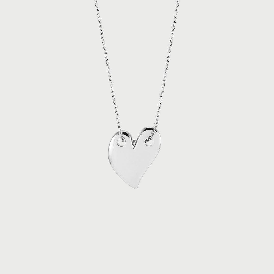 Loff Maxi Heart Necklace in Silver