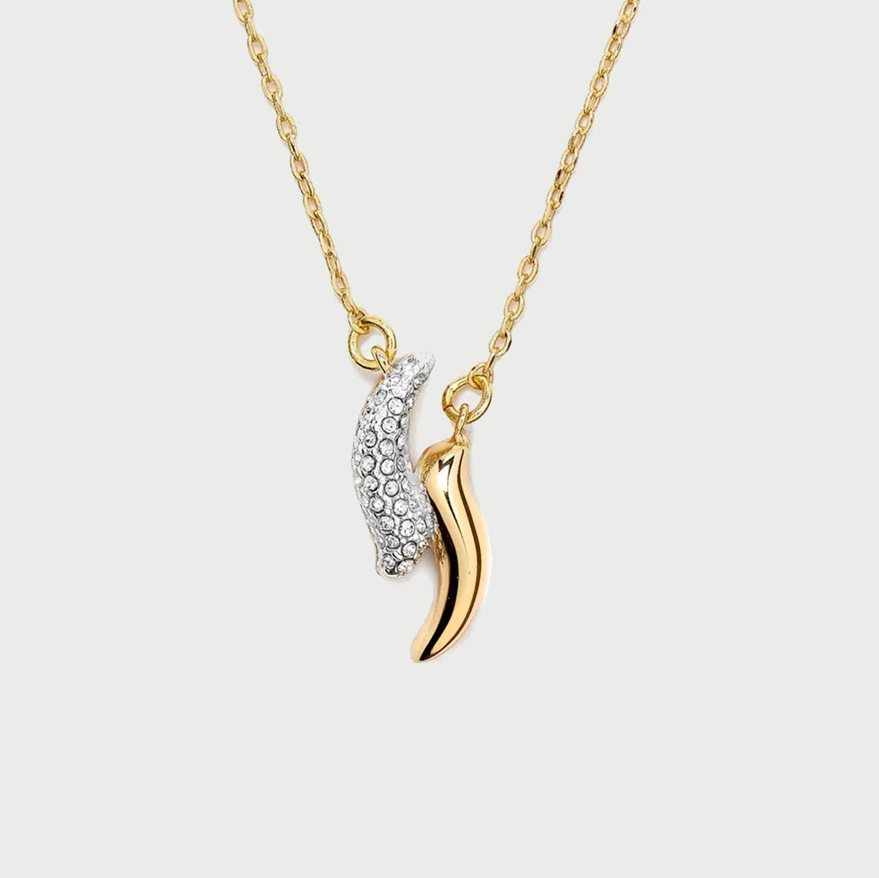 POTOSKA x YOJ Polo Pave Necklace in Gold