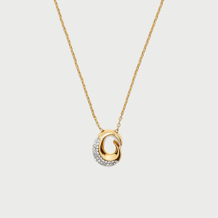 POTOSKA x YOJ Insignia Pave Necklace in Gold