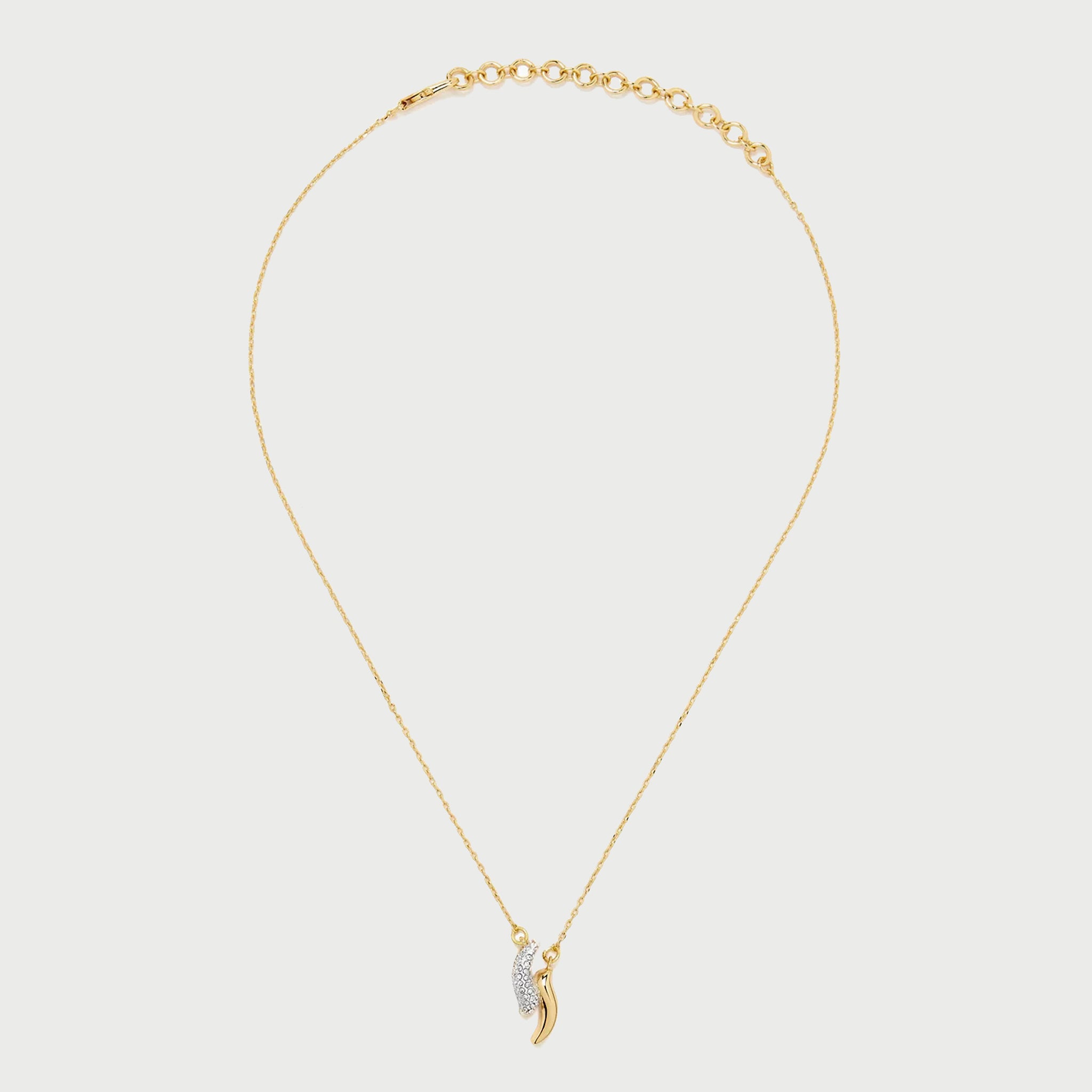 POTOSKA x YOJ Polo Pave Necklace in Gold
