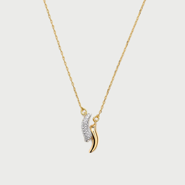 POTOSKA x YOJ Polo Pave Necklace in Gold