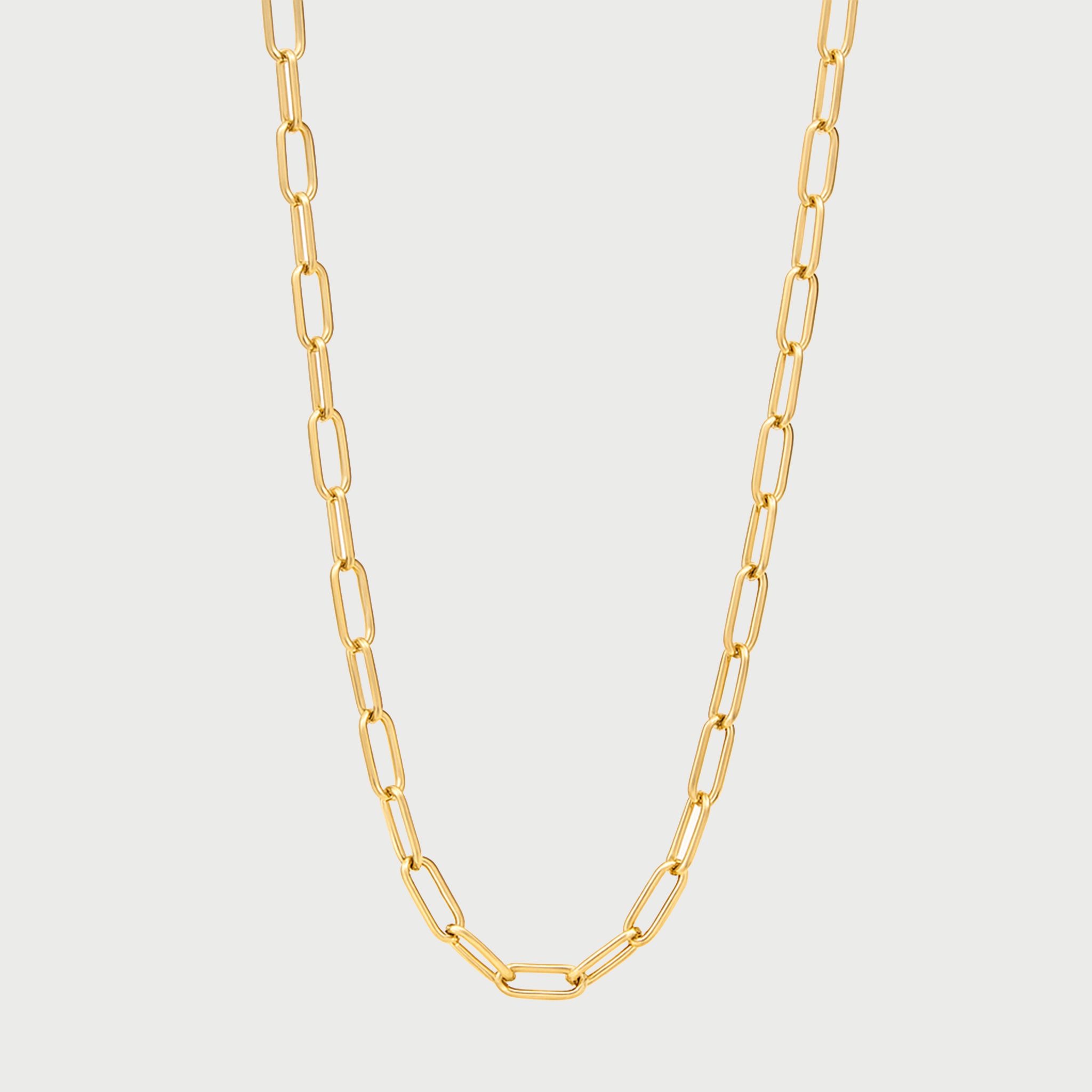 Mini Link Chain Short Necklace in Gold