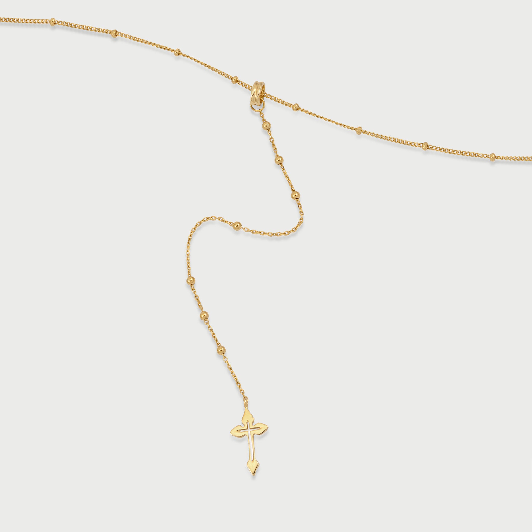 CROSS LARIET NECKLACE IN GOLD