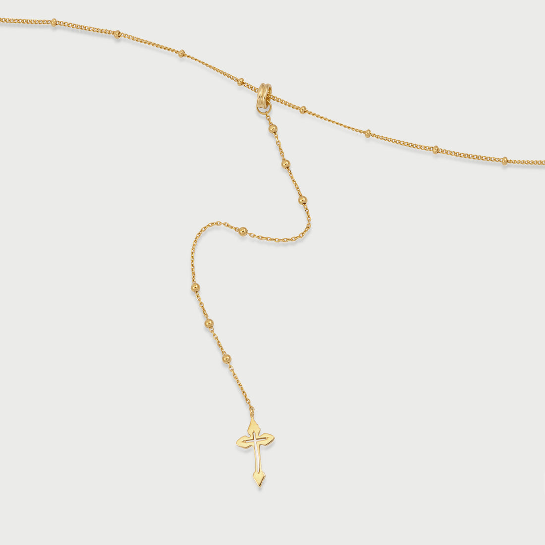 CROSS LARIET NECKLACE IN GOLD