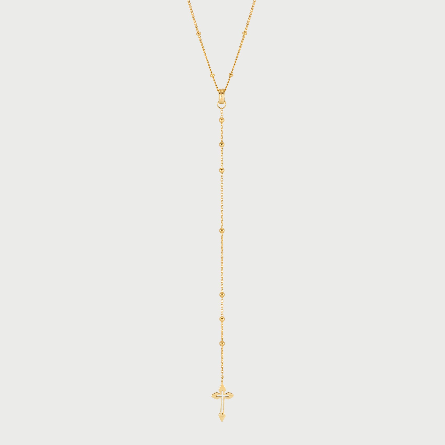 CROSS LARIET NECKLACE IN GOLD