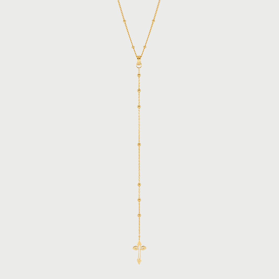 CROSS LARIET NECKLACE IN GOLD