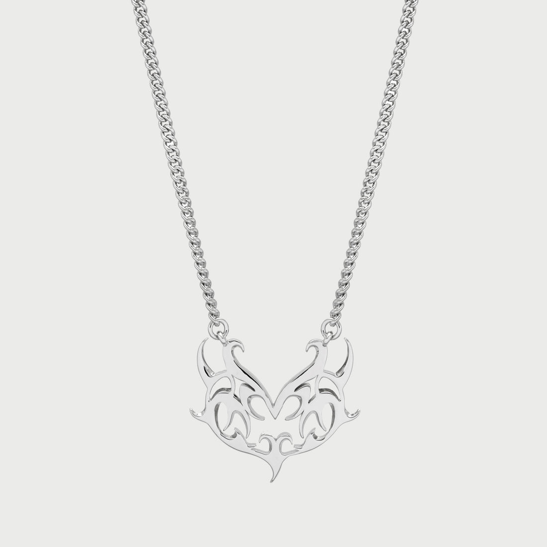 Her Heart Necklace in Silver