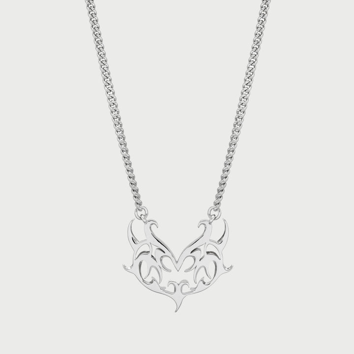 Her Heart Necklace in Silver